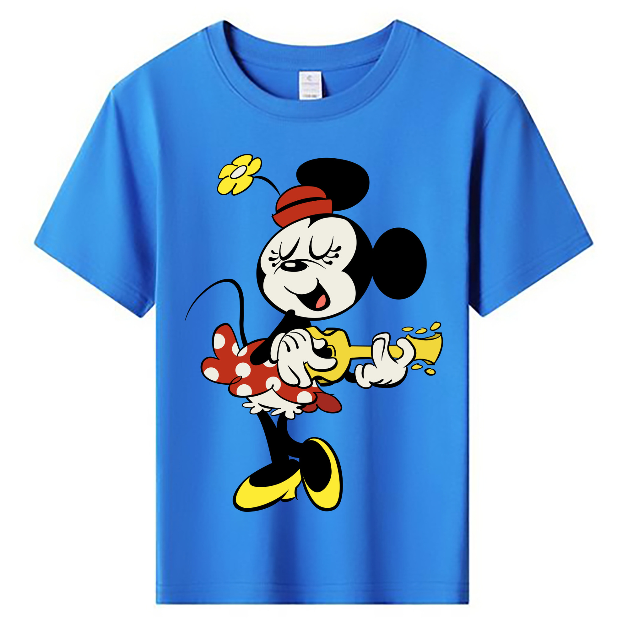 ミッキーマウス Mickey Mouse 綿100％キッズTシャツ（フロントプリント）